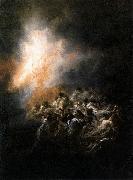 Francisco de Goya Fire at Night Sweden oil painting artist